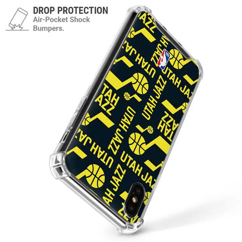 NBA Utah Jazz Blast iPhone XS Max Clear Case